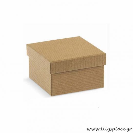Κουτί κραφτ τετράγωνο οικολογικό