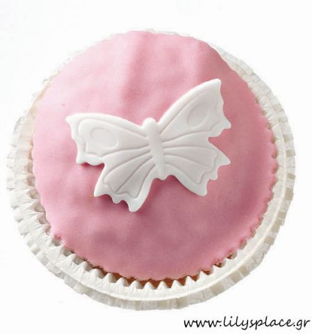 Cupcake με πεταλούδα