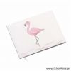 Βιβλίο ευχών βάπτισης με θέμα Flamingo